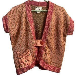 Veranda Wear Women's Sweater S Hand Woven Guatemala Boho Wearable Art Knit